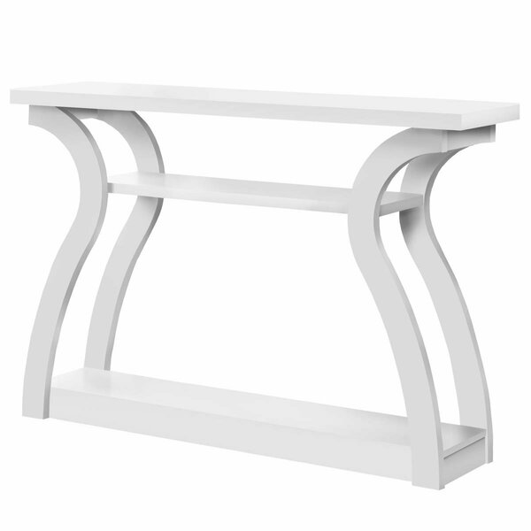 Daphnes Dinnette 47 in. White Hall Console Accent Table DA1600544